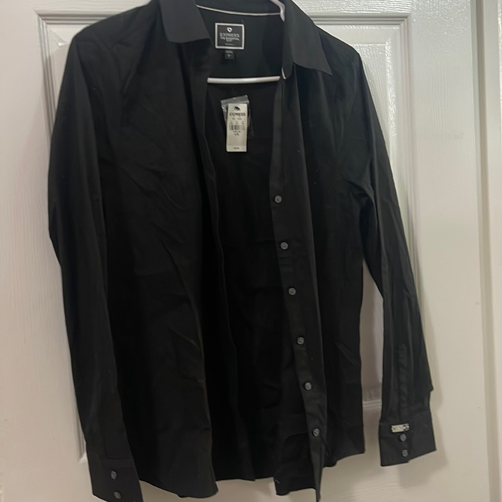 Black and express button down shirt